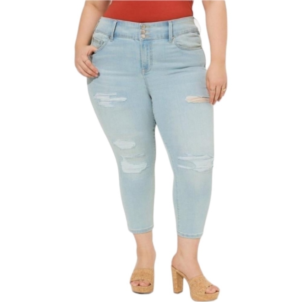 New TORRID Crop Jegging Skinny Super Soft High Rise Jean Size 18